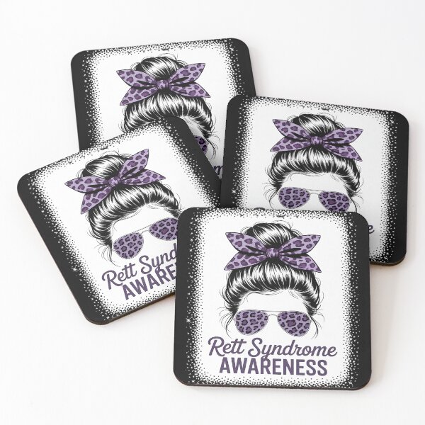Item preview, I wear purple For Rett Syndrome Awareness month Messy Bun designed and sold by fferomananul.