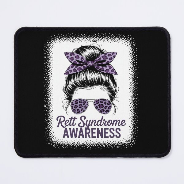 Item preview, I wear purple For Rett Syndrome Awareness month Messy Bun designed and sold by fferomananul.