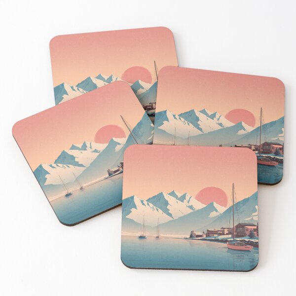 Item preview, Harbor Town Sunset designed and sold by bubblyrainbow.
