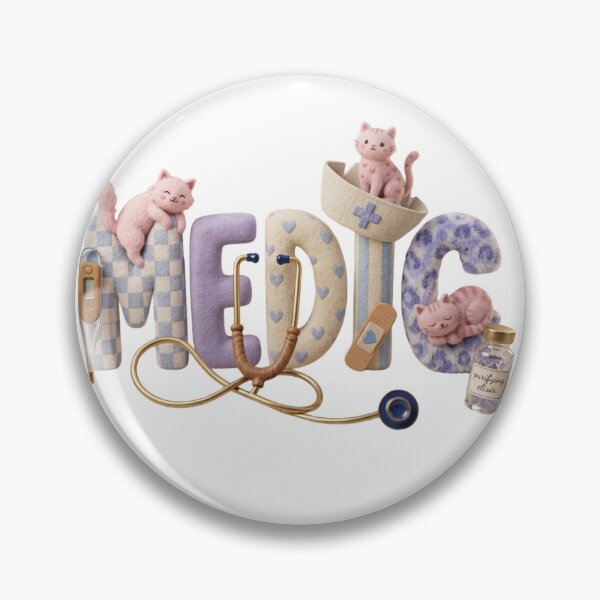 Item preview, 3D Cute Medic Cat Art - Kawaii Medical Healthcare Hero designed and sold by PeplumiArt.