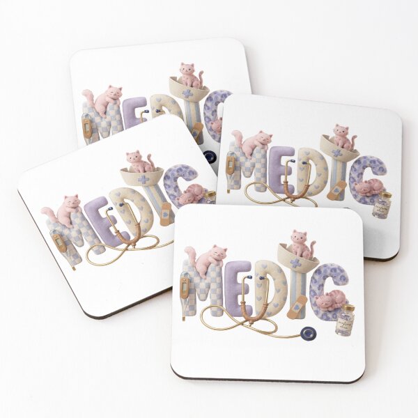 Item preview, 3D Cute Medic Cat Art - Kawaii Medical Healthcare Hero designed and sold by PeplumiArt.