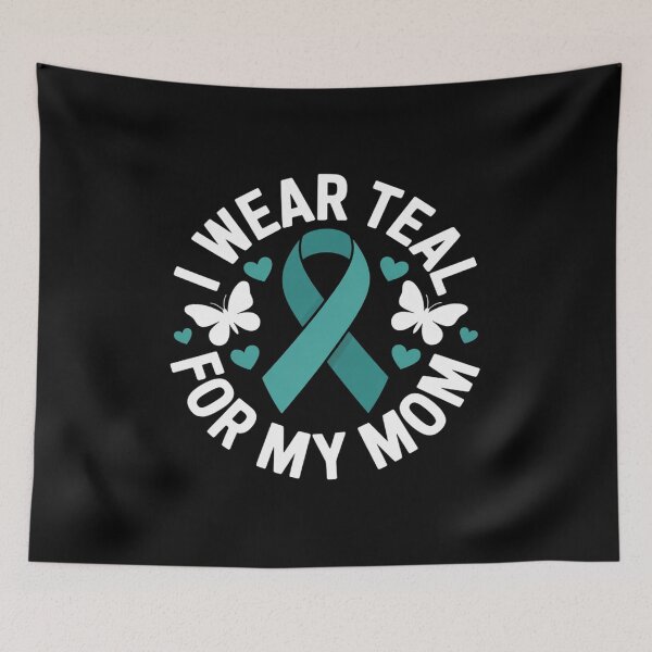 Item preview, I Wear Teal For My Mom Teal Ribbon designed and sold by fferomananul.