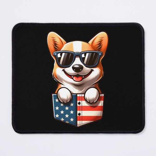 Item preview, Funny Corgi 4th July USA Flag America Mom Dad Kids designed and sold by rafaeltto.