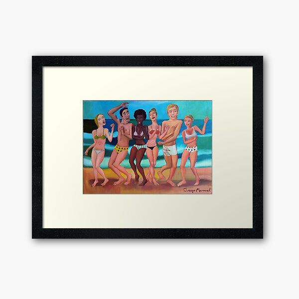Vista previa del artículo con la obra «Fiesta en la playa», diseñado y vendido por Diego Manuel Rodriguez.