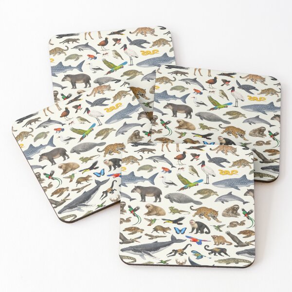 Item preview, Animals of Costa Rica Retro Style Identification Chart designed and sold by kakarikihill.