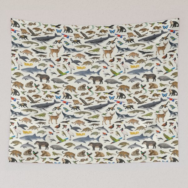 Item preview, Animals of Costa Rica Retro Style Identification Chart designed and sold by kakarikihill.