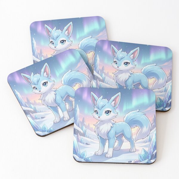 Item preview, Cute Frost Fox in Arctic = AI Generated Image designed and sold by Prestons Corner.