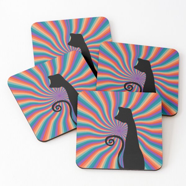 Item preview, Trippy Cat (Rainbow)  designed and sold by CoolCatsCo.