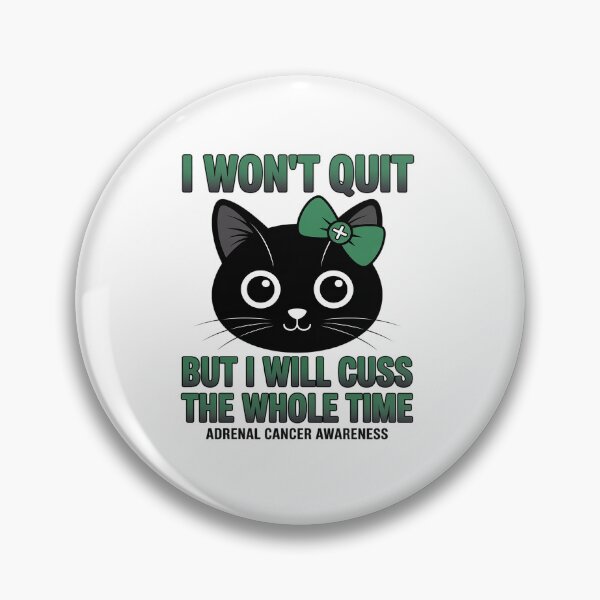 Item preview, I Won't Quit Adrenal Cancer Awareness Ribbon Green designed and sold by fferomananul.