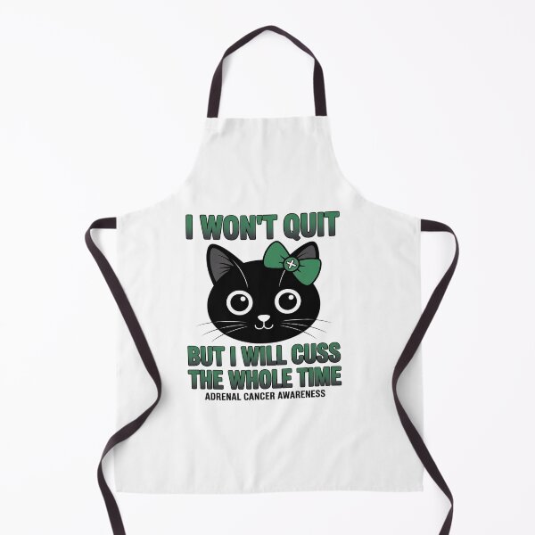 Item preview, I Won't Quit Adrenal Cancer Awareness Ribbon Green designed and sold by fferomananul.