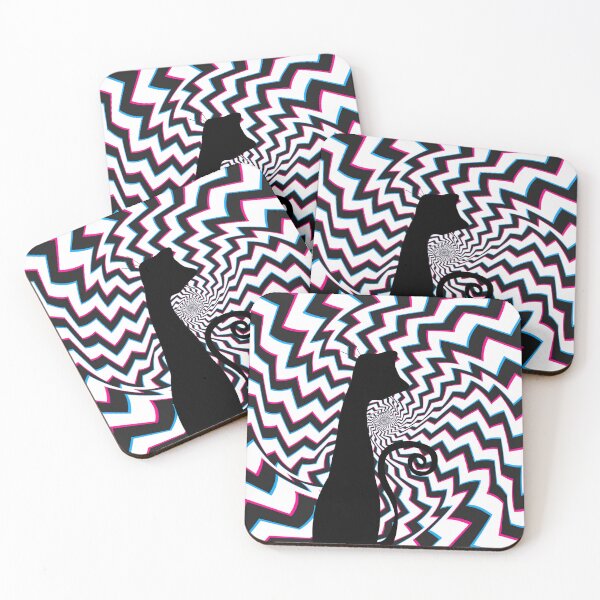 Item preview, Trippy Cat (Black and White)  designed and sold by CoolCatsCo.