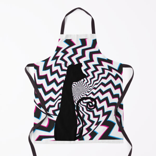 Item preview, Trippy Cat (Black and White) designed and sold by CoolCatsCo.