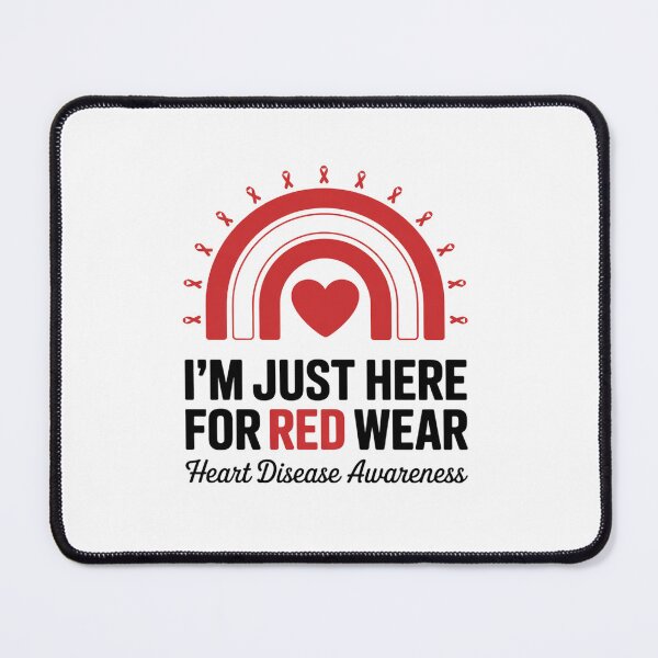 Item preview, I´m just here for Red wear Rainbow Heart Disease Awareness designed and sold by fferomananul.