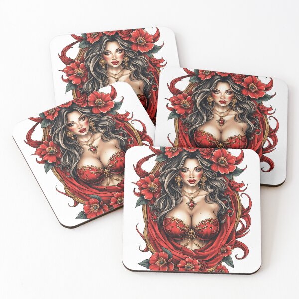 Item preview, red hot lady designed and sold by aliraweb.