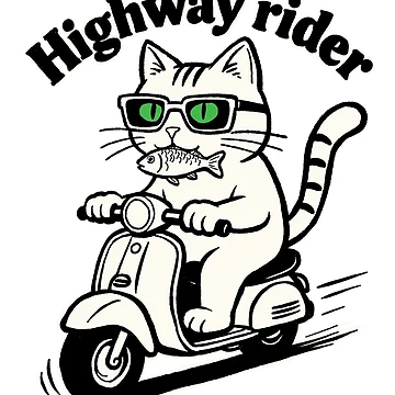 Artwork thumbnail, Highway Rider Cat by SugarCore