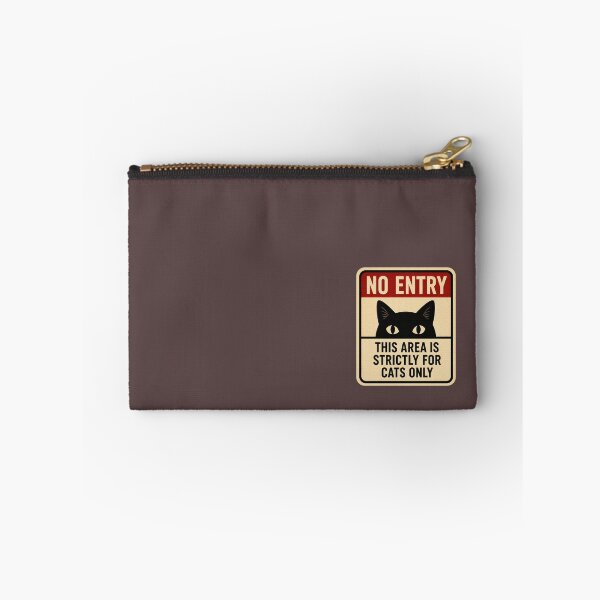 Item preview, No Entry Cat Zone Funny Cat Sign Vintage Warning Style Design designed and sold by Mindworx21.