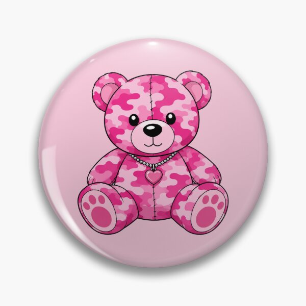 Item preview, Pink Camouflage Teddy Bear designed and sold by Myra365Art.