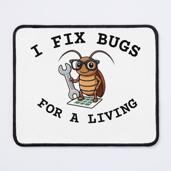 Item preview, Funny Bug Fixer Cartoon Art designed and sold by Articulated Vibes.