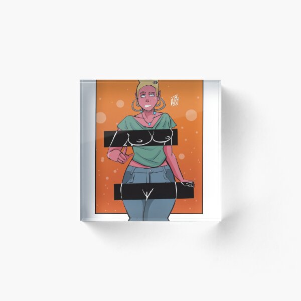 Reverse Censorship Acrylic Block