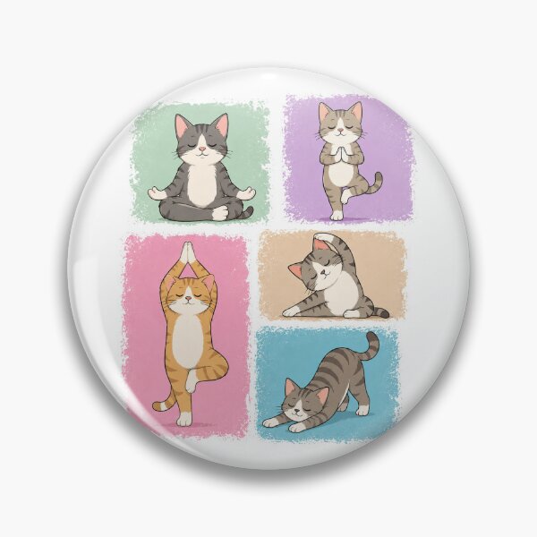 Item preview, Yoga Cat Funny Cat love different Yoga Positions designed and sold by QuiteOrbit.
