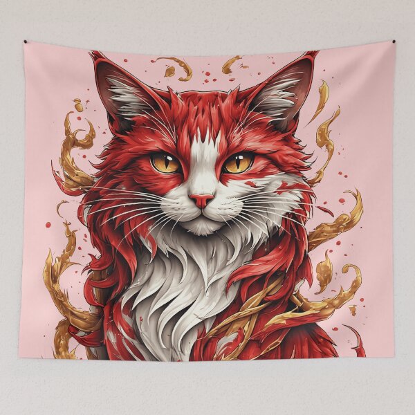 Item preview, wild red cat designed and sold by aliraweb.