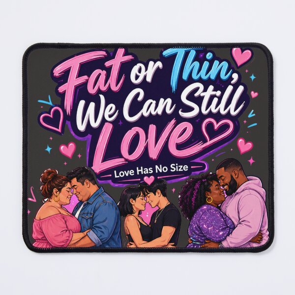 Item preview, Fat or Thin We Can Still Love designed and sold by Thaivi Design.
