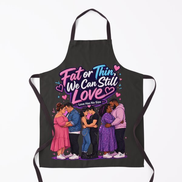Item preview, Fat or Thin We Can Still Love designed and sold by Thaivi Design.