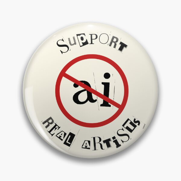 Item preview, "Support Real Artists" Anti AI designed and sold by zozzy-does-art.
