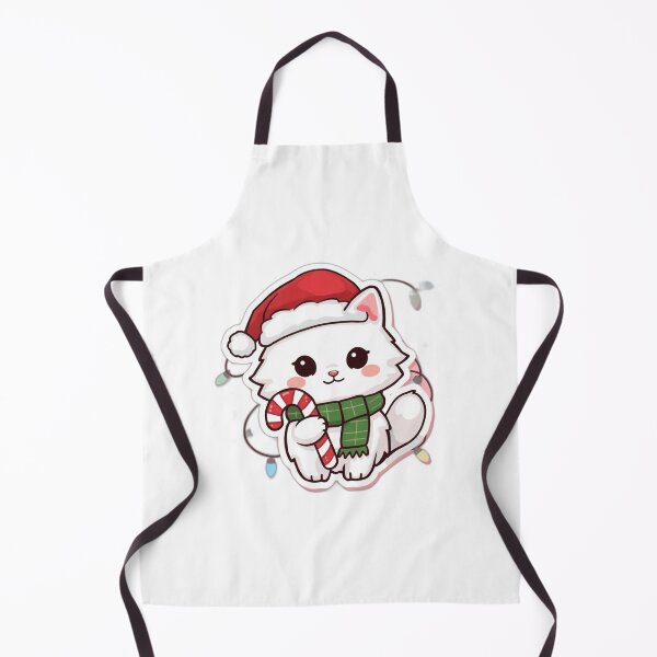 Item preview, Cute Christmas Cat Sticker – Kawaii Santa Kitty Holiday Decal designed and sold by Stickers Verse .