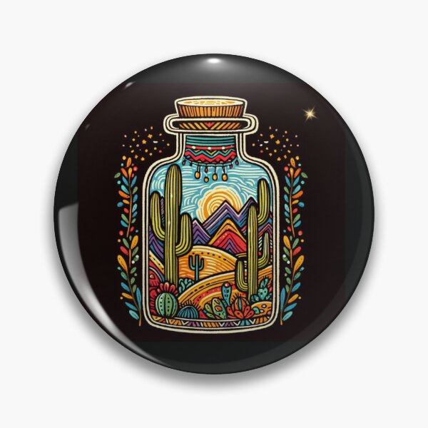Item preview, Arizona Desert Bottle Boho Art designed and sold by Redmoonshine.