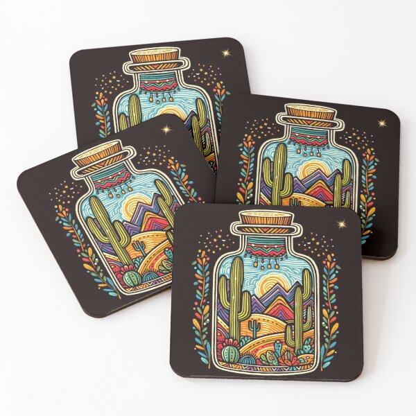 Item preview, Arizona Desert Bottle Boho Art designed and sold by Redmoonshine.