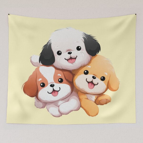 Aperçu de l'œuvre Pile de chiots créée et vendue par bubblyrainbow.