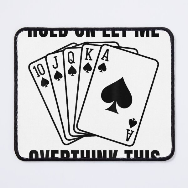 Item preview, Funny Poker Saying Overthinking Casino Humor Card Player T-Shirt designed and sold by kevincuellar.