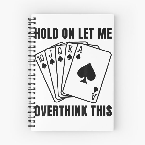 Item preview, Funny Poker Saying Overthinking Casino Humor Card Player T-Shirt designed and sold by kevincuellar.