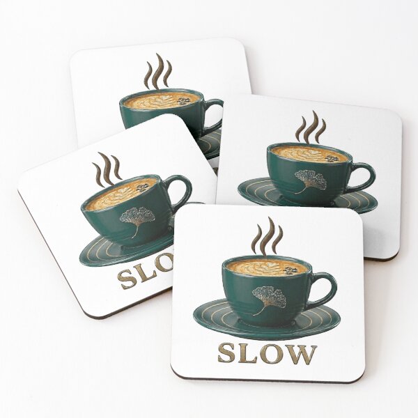 Item preview, Deep Jade Slow Coffee Ritual designed and sold by Northern Glow Art.