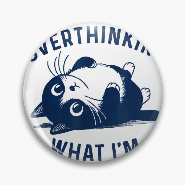 Item preview, Funny Saying are You Overthinking What I'm Overthinking Cat T-Shirt designed and sold by RKdrawings.
