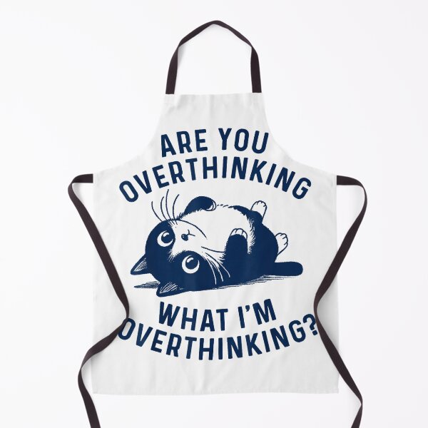 Item preview, Funny Saying are You Overthinking What I'm Overthinking Cat T-Shirt designed and sold by RKdrawings.