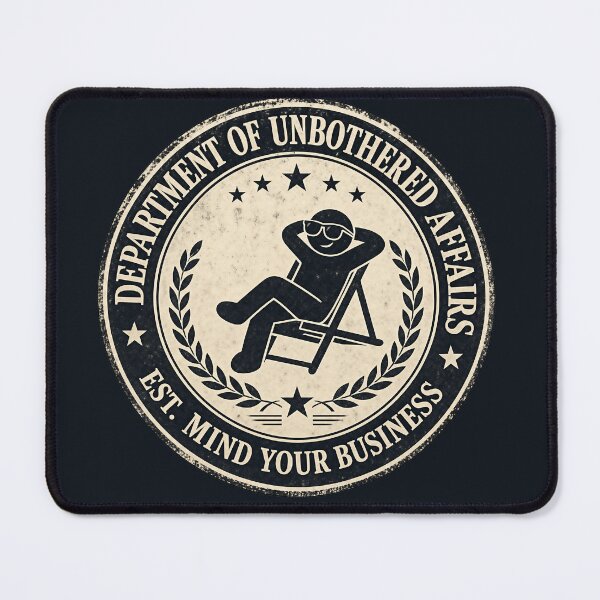 Item preview, Department of Unbothered Affairs Funny Sarcastic T-Shirt — Est Mind Your Business Vintage Badge Humor Gift designed and sold by DESIGN BUREAU .