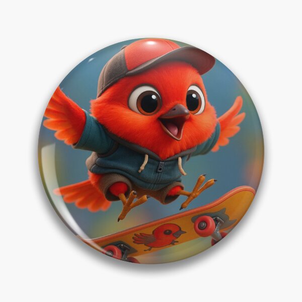 Item preview, Skater Vermilion Flycatcher designed and sold by Sillytoe.