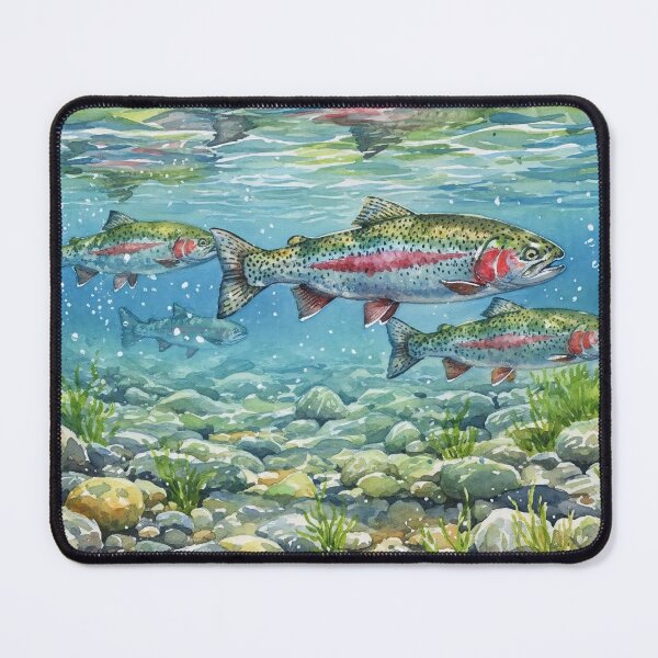 Item preview, Rainbow Trout In Stream designed and sold by Fish Town.