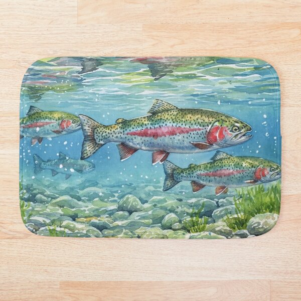 Item preview, Rainbow Trout In Stream designed and sold by Fish Town.