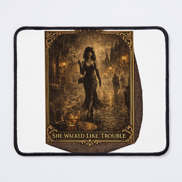 Item preview, She Walked Like Trouble – Velvet Noir Society designed and sold by DailyTrendFinds.
