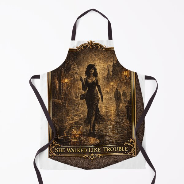 Item preview, She Walked Like Trouble – Velvet Noir Society designed and sold by DailyTrendFinds.