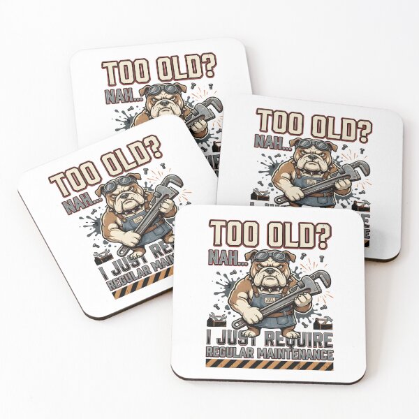 Item preview, Too Old Nah Shirt – Funny Bulldog Mechanic Humor Tee designed and sold by relso.