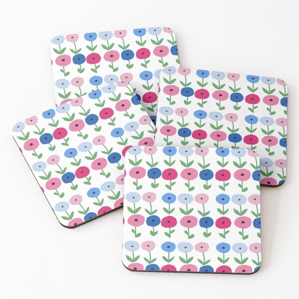 Item preview, Cute Flowers Soft Pastel Colors (White) designed and sold by Designs by Sara Felton.