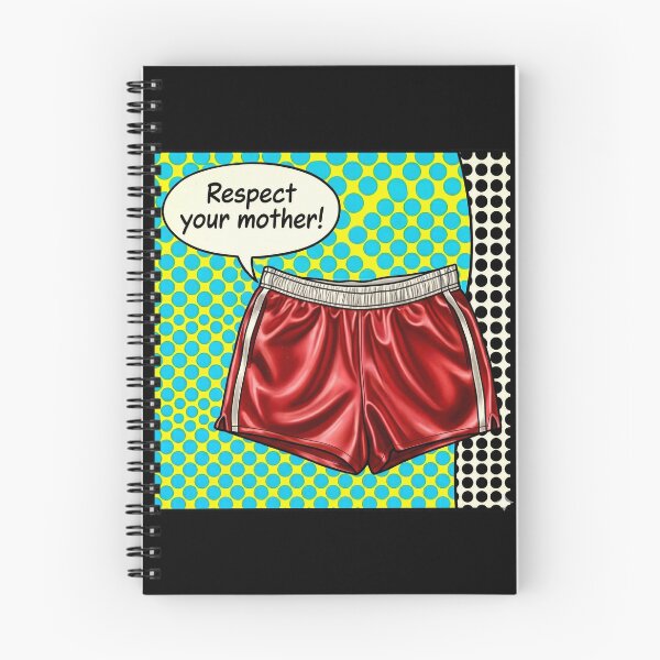 Item preview, Respect Your Mother Red Athletic Shorts Comic Style designed and sold by Terry Bain.