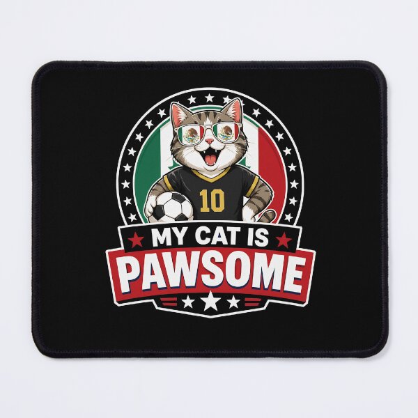 Item preview, Mexican Soccer Cat designed and sold by MimsTees.