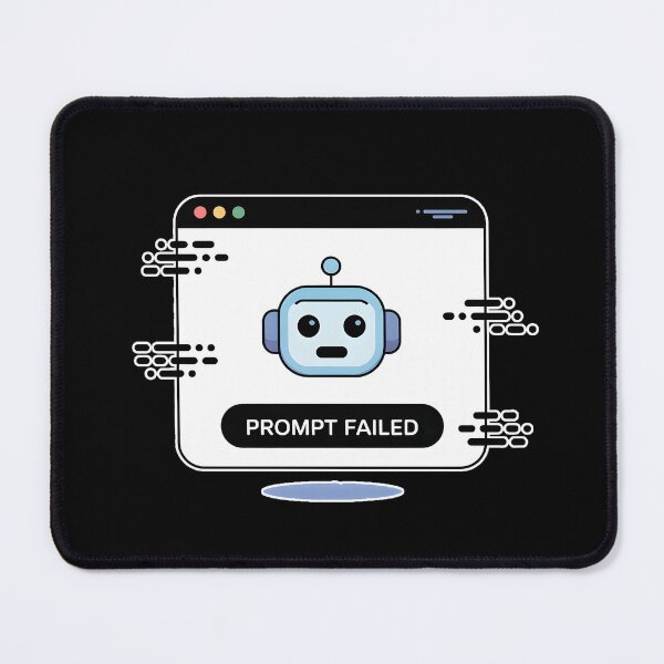 Item preview, Prompt Failed Funny AI Tech Humor Shirt designed and sold by ImaginedSpace7.