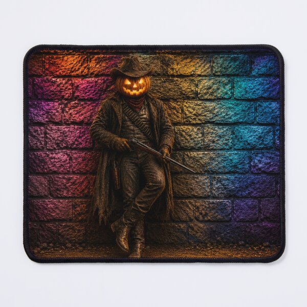 Item preview, Headless Horseman Neon Western - Gothic Halloween Fantasy Art designed and sold by TheHorsemanRidesAgain.