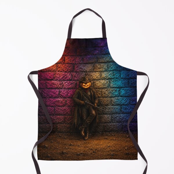 Item preview, Headless Horseman Neon Western - Gothic Halloween Fantasy Art designed and sold by TheHorsemanRidesAgain.